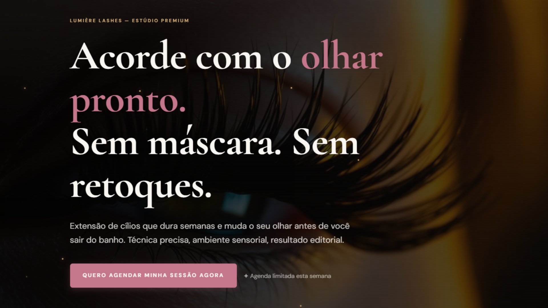 Site institucional — Estética