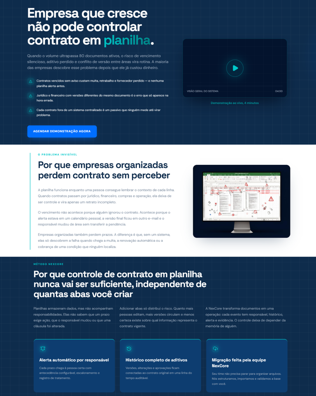 Landing page de orçamento