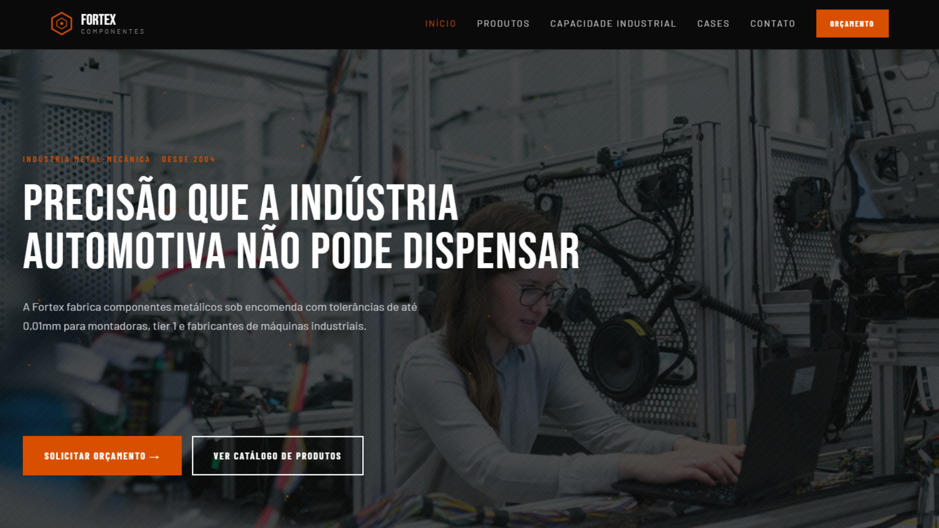 Site institucional — Construção Civil